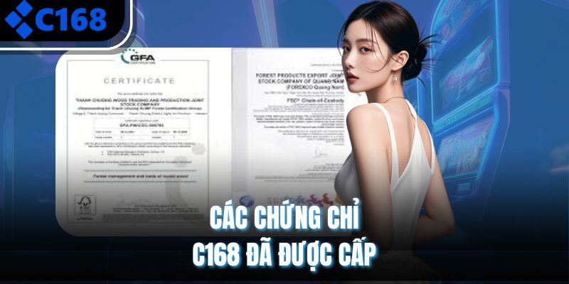 Các chứng chỉ C168 đã được cấp 